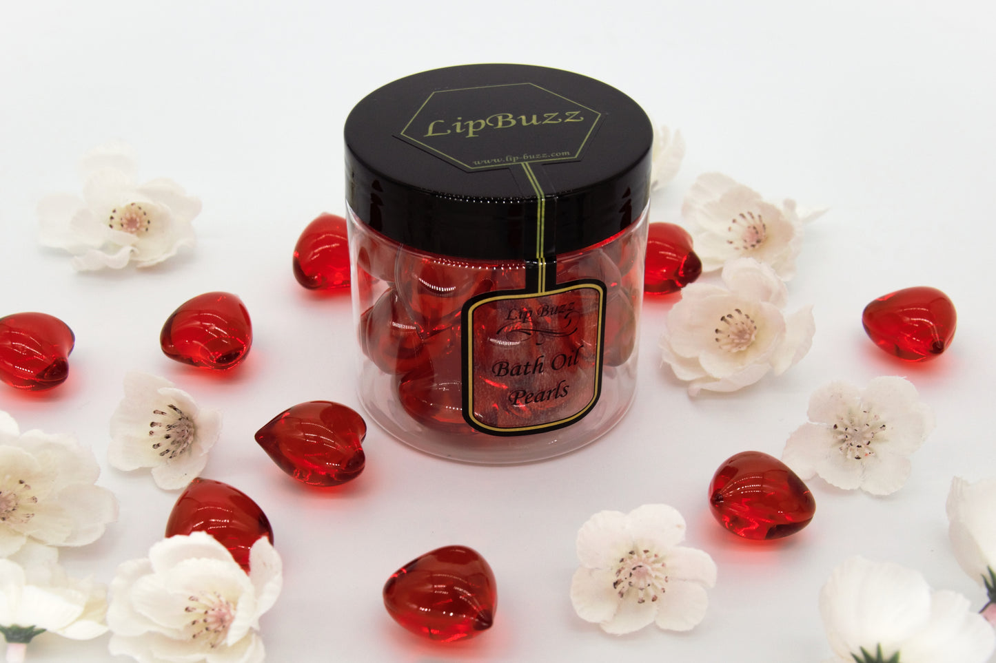 Rose Heart Oil Beads