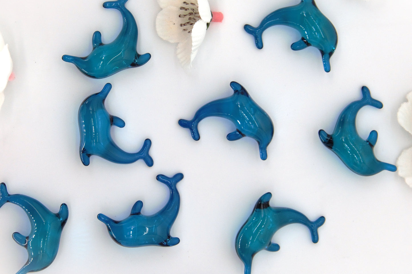 Clear Seas Dolphin Oil Beads