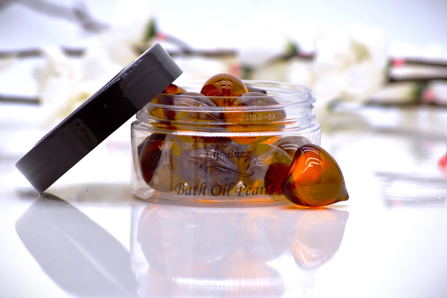 Champagne Heart Oil Beads | Essential Bath Oil Pearls