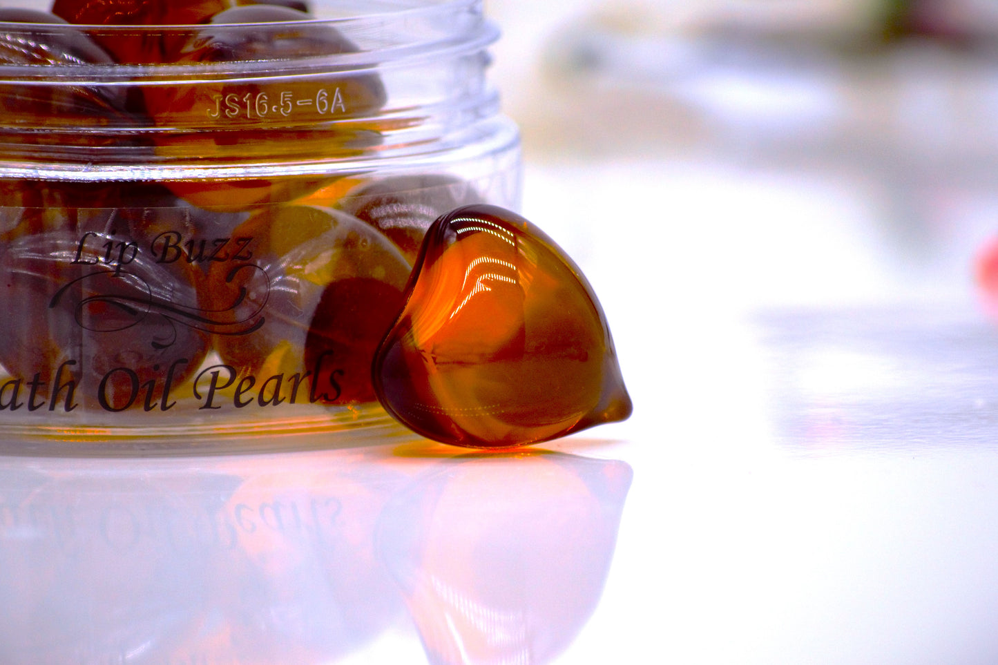 Champagne Heart Oil Beads | Essential Bath Oil Pearls
