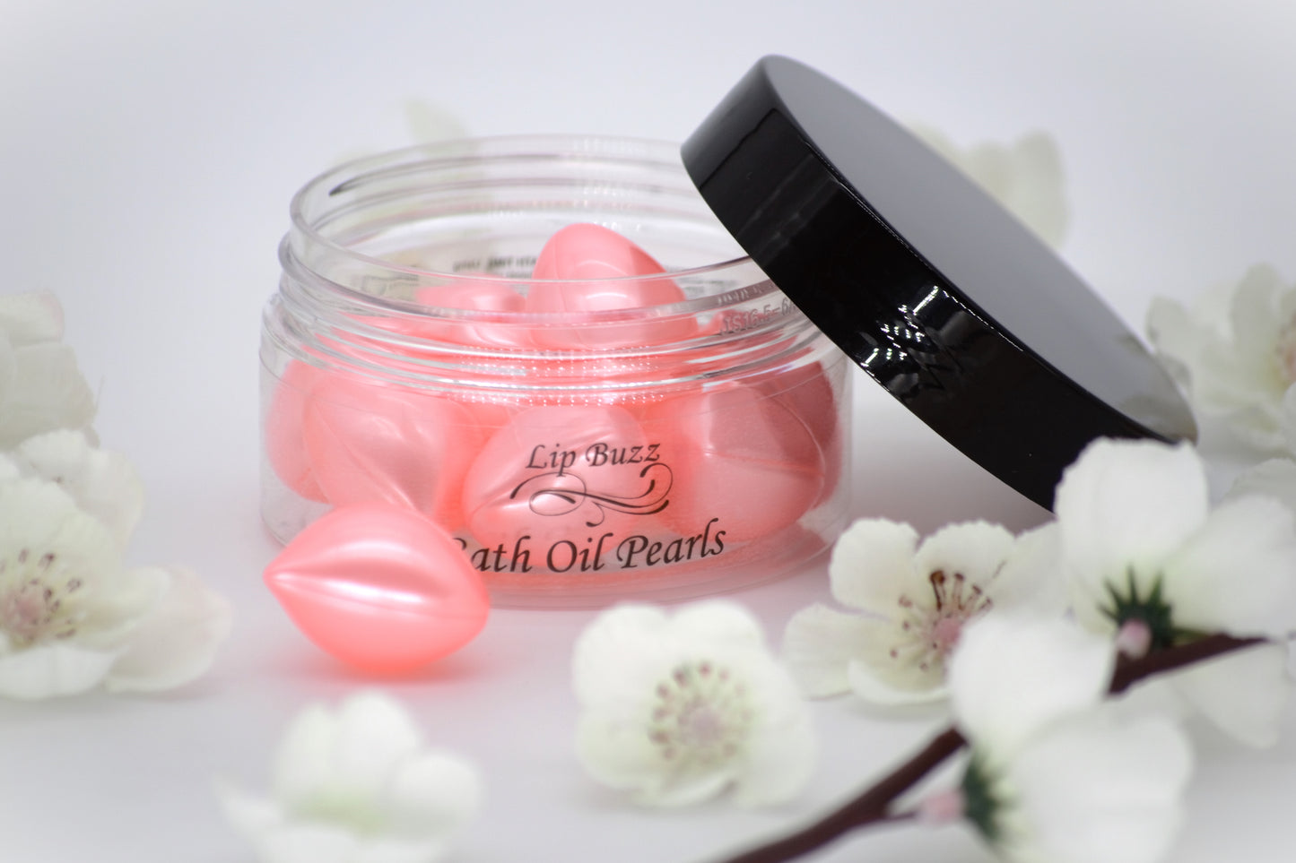 Peach Heart Oil Beads