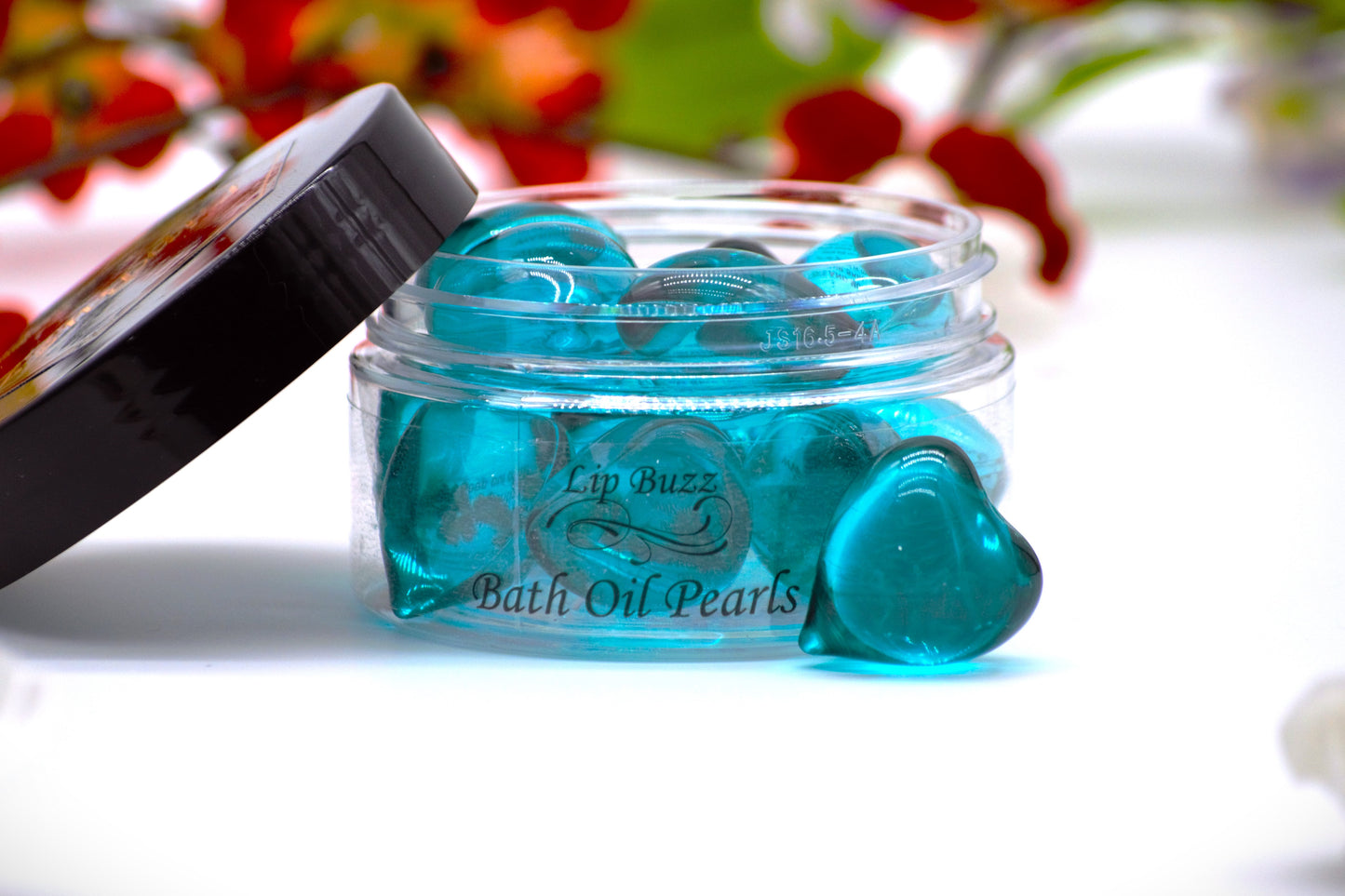 Blue Berry Heart Oil Beads