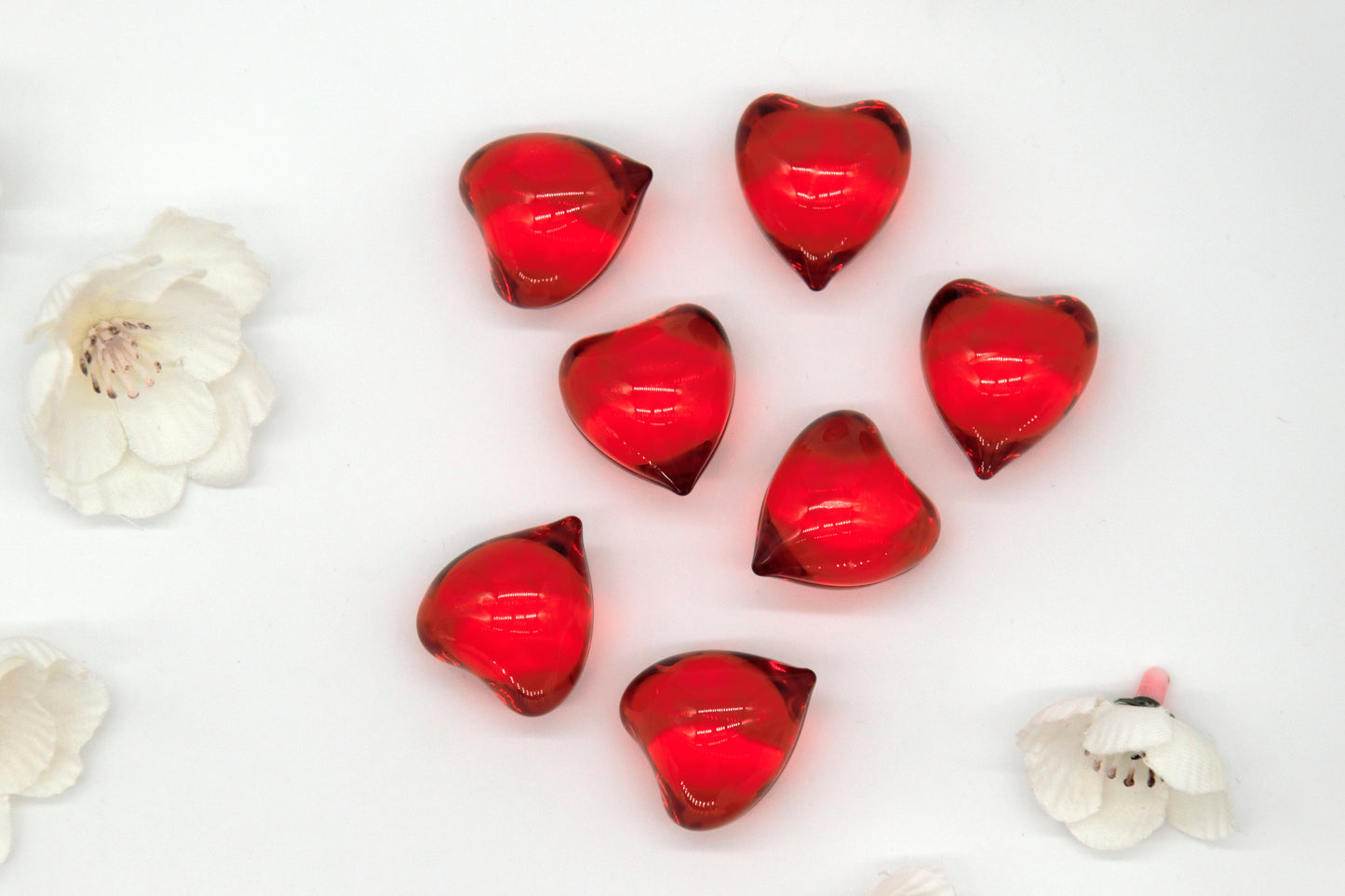 Heart Strawberry Oil Beads