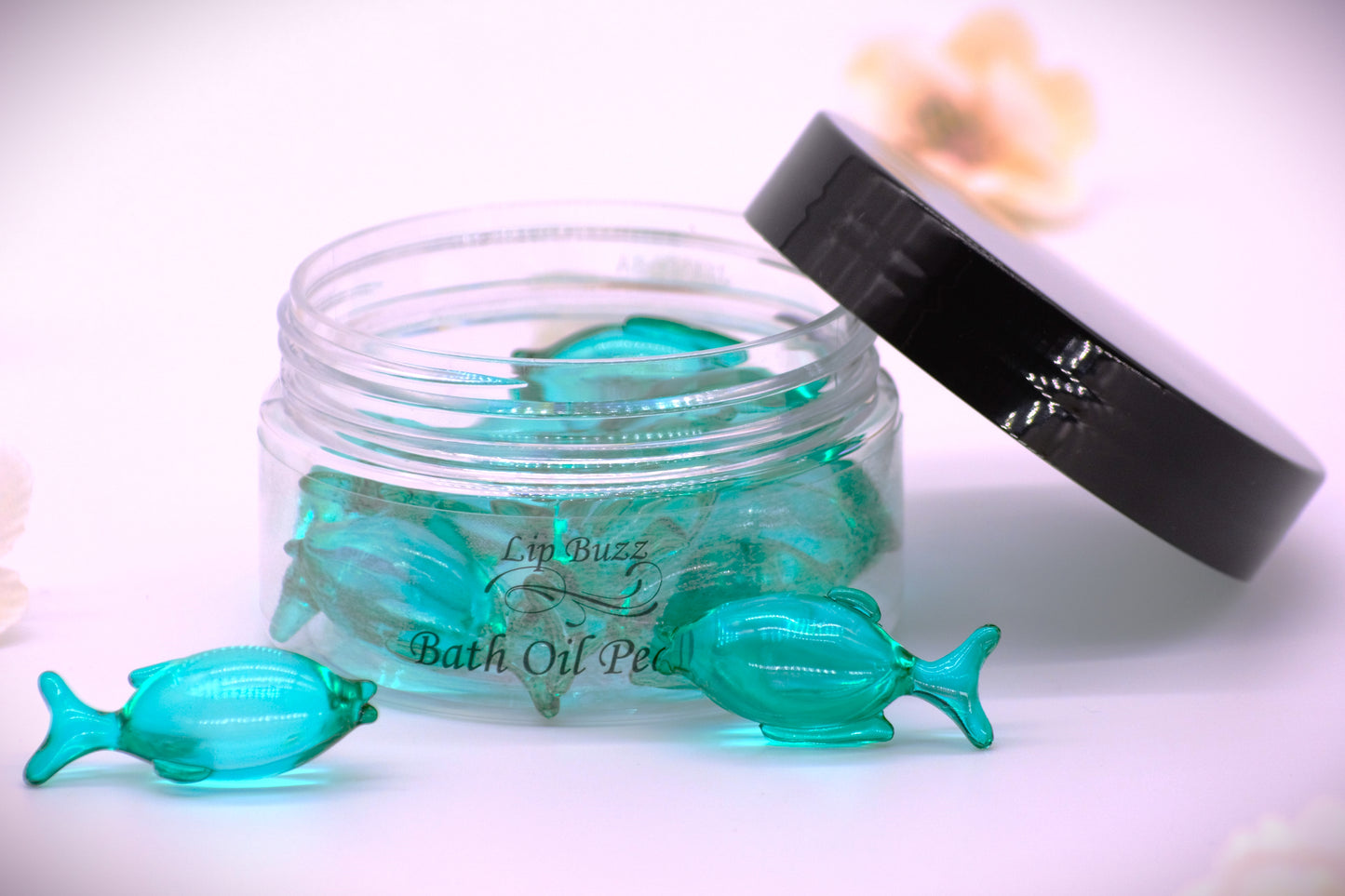 Clear Ocean Fishes Oil Beads