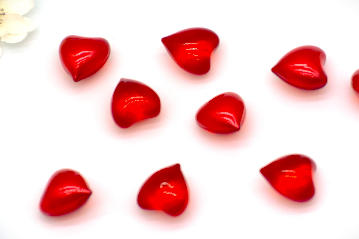 Two Toned Cherry Heart Oil Beads