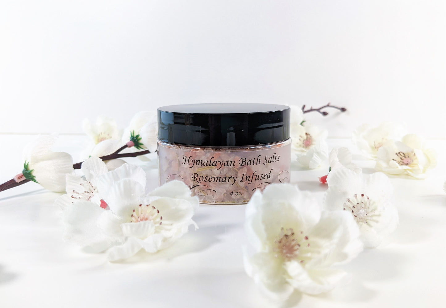 Rosemary Himalayan Pink Salt & Bamboo Scoop