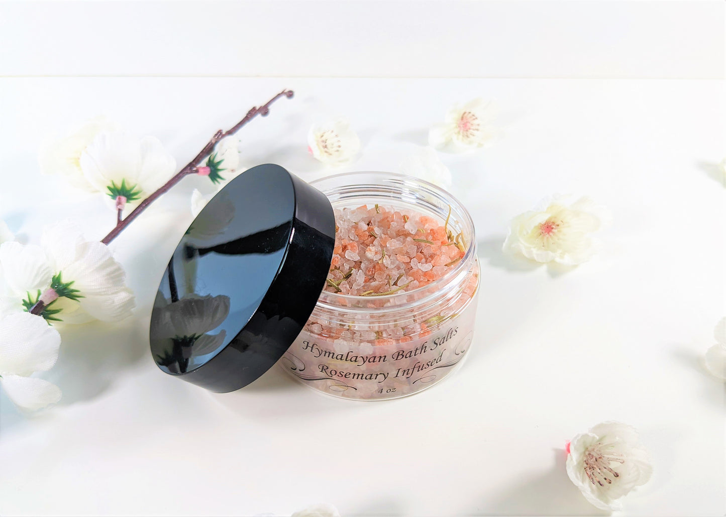Rosemary Himalayan Pink Salt & Bamboo Scoop