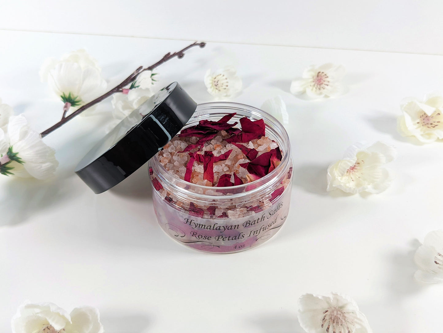 Roses Himalayan Pink Salt & Bamboo Scoop