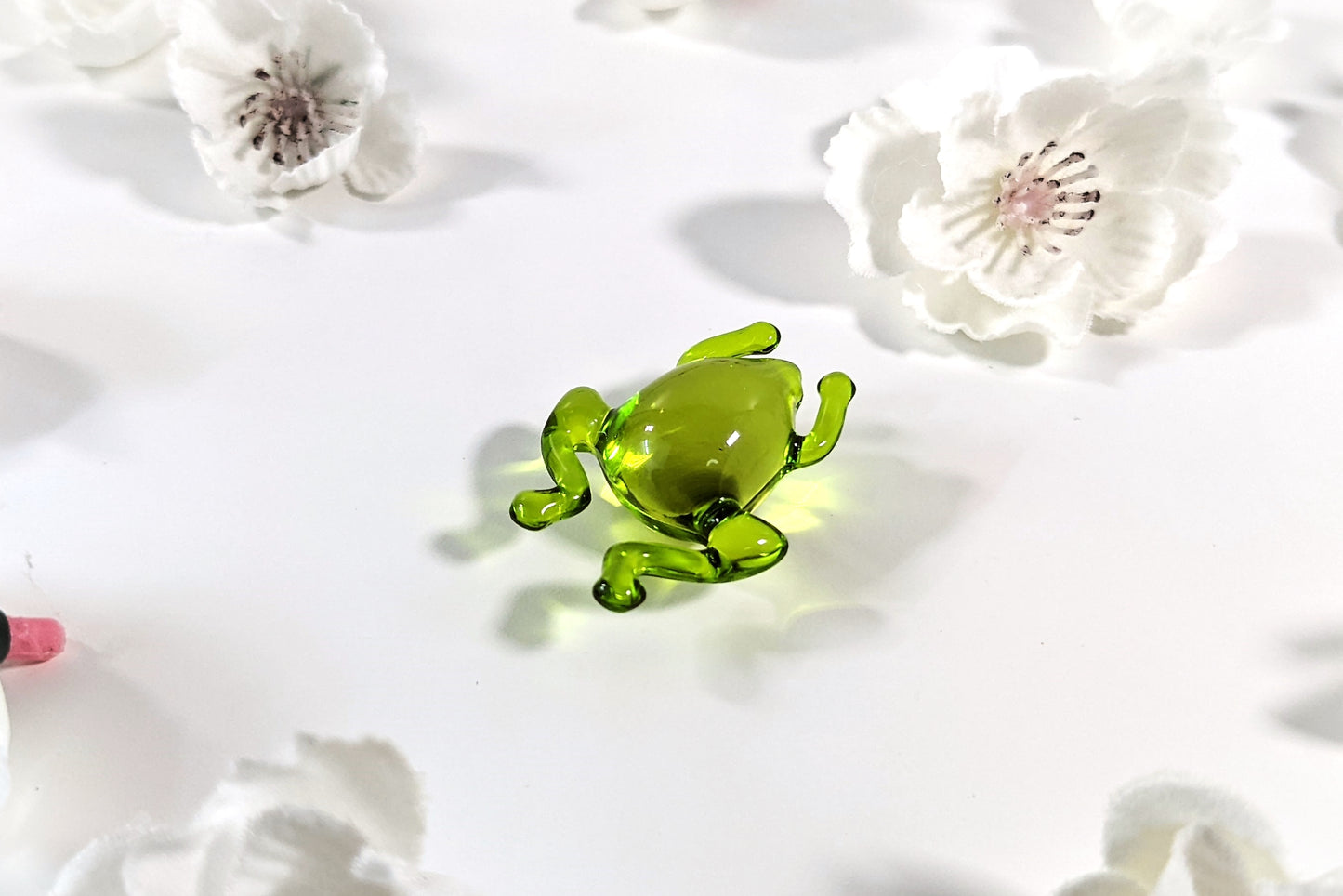 Green Apple Frog Oil Beads