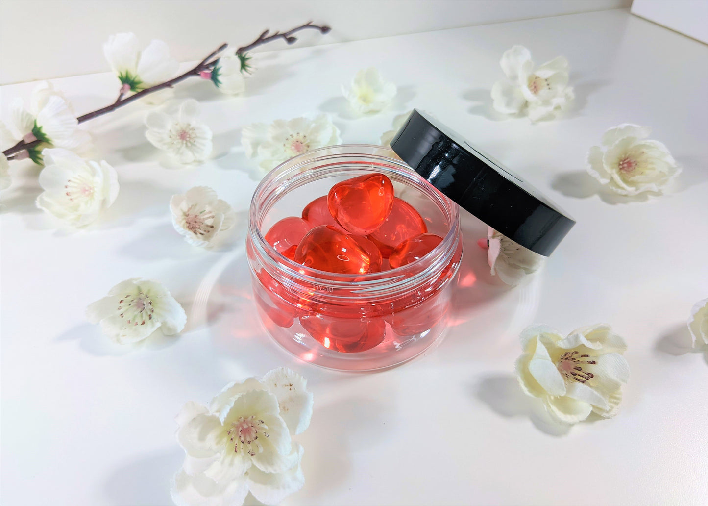 Heart Strawberry Oil Beads