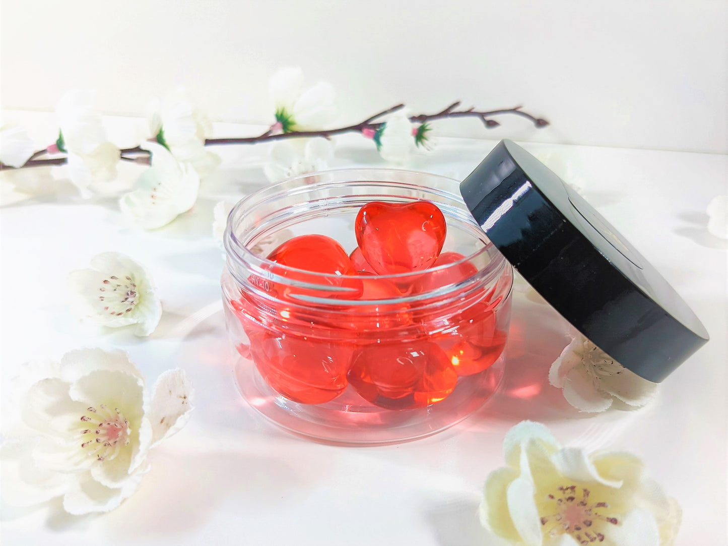 Heart Strawberry Oil Beads