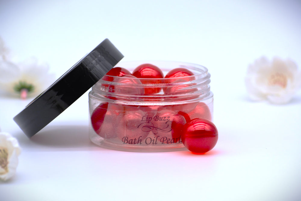 Deep Strawberry Oil Beads