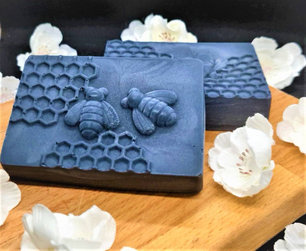 Volcanic Bee Hive, Charcoal Bee Wax Soap